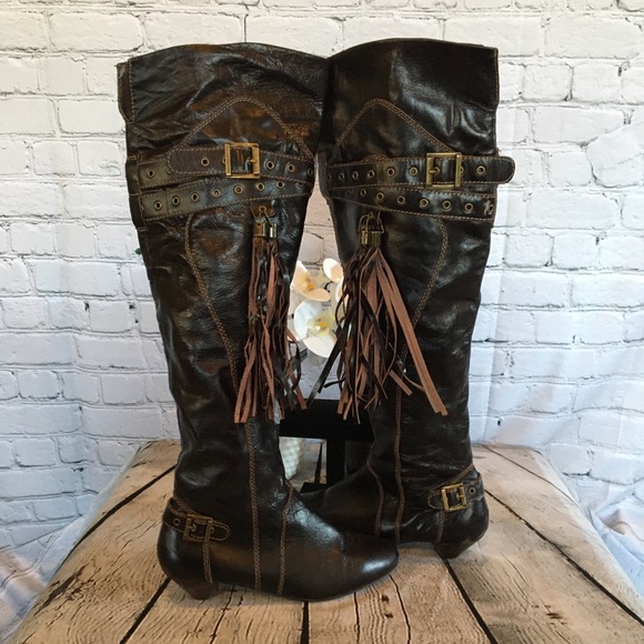 Naughty Monkey Women's Kryptonite Boot - Size: (8.5) Pre-Owned - Picture 1 of 14
